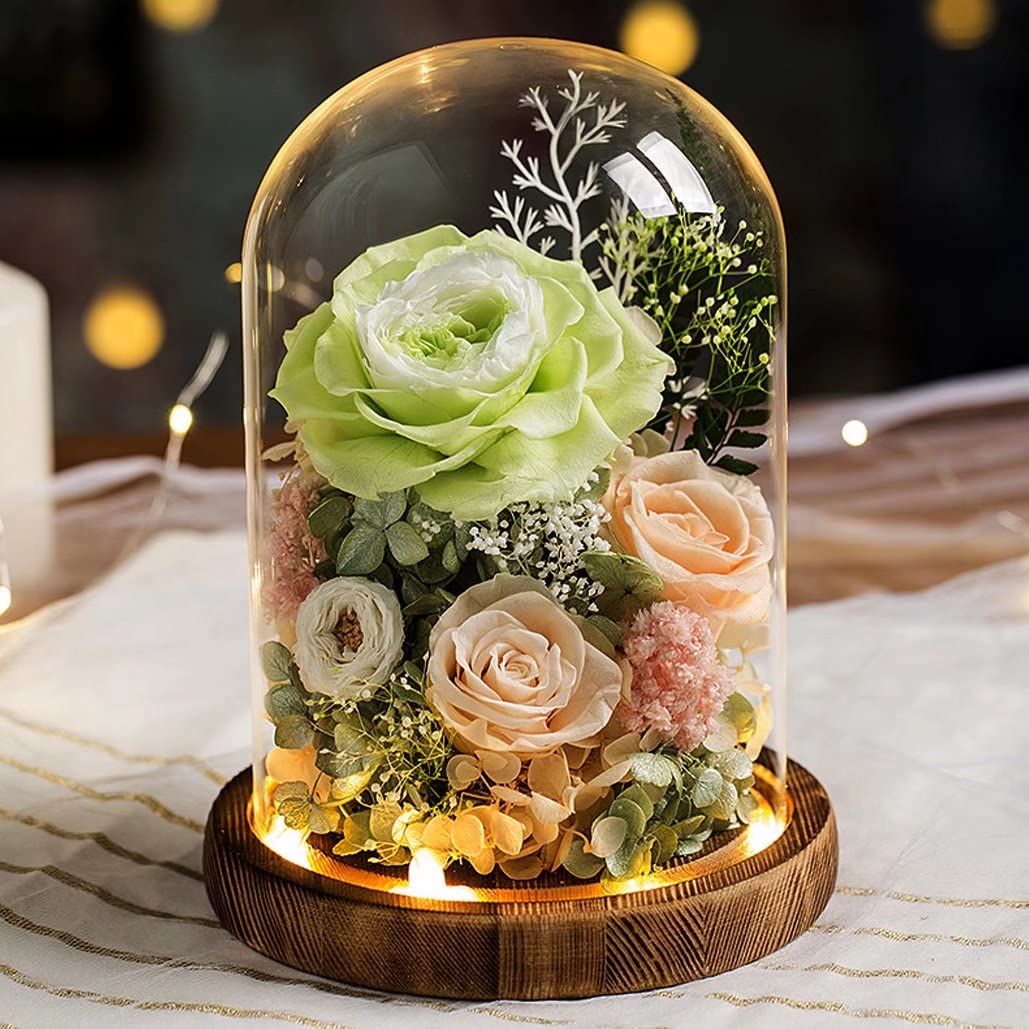 Amazon｜プリザーブドフラワー ドライフラワー 枯れない花 ガラス