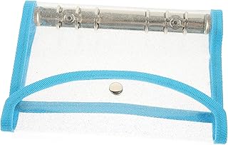 VILLCASE Caso De Fichário Transparente Bloco De Notas Clipes De Fichário Bloco De Notas Diário Fichário Fichário Capa De Fichário Planejador De Fichário Fichário Planejador De Folhas