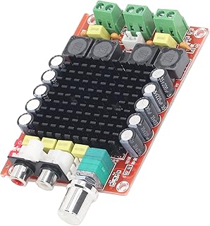 TDA7498 2x100W Digital Amplifier Board, DC 14-34V Digital Amplifier Board Shutdown Mode 2x100W Mute Mode Overheat Protection for Car