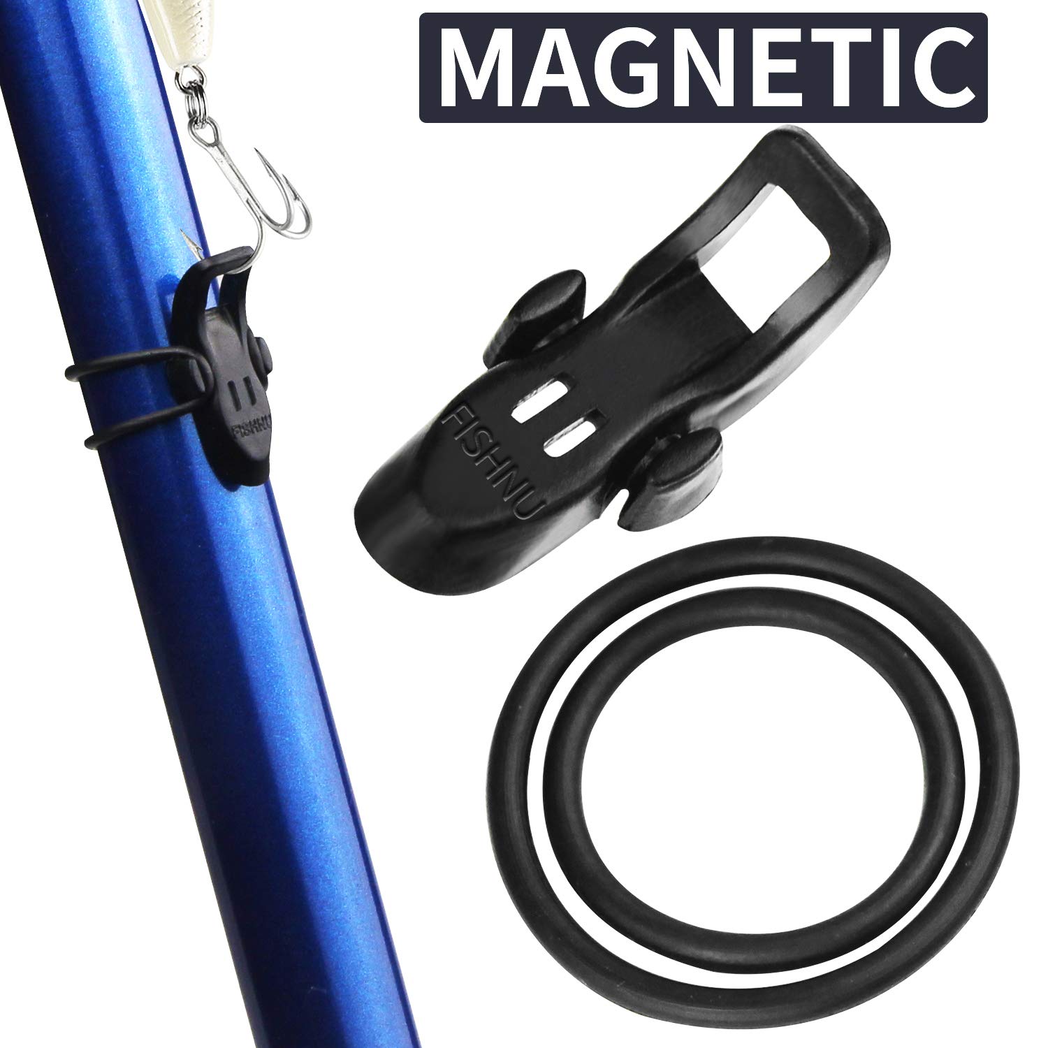 FISHNU MAKIP Magnetic Hooks Keeper - Keep Your Fishing Hooks Organised and Tangle-Free (6 Pack)