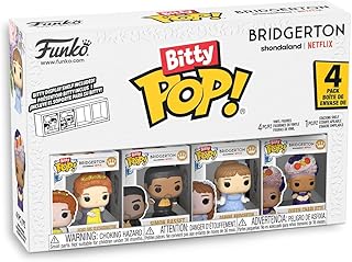 Comprar Funko Pop! Bitty: Netflix - Daphne Bridgerton, Queen Charlotte, Penelope Featherington y Simon Basset - Bridgerton coleccionable - Estante apilable incluido - Idea de regalo - Bolsas de fiesta