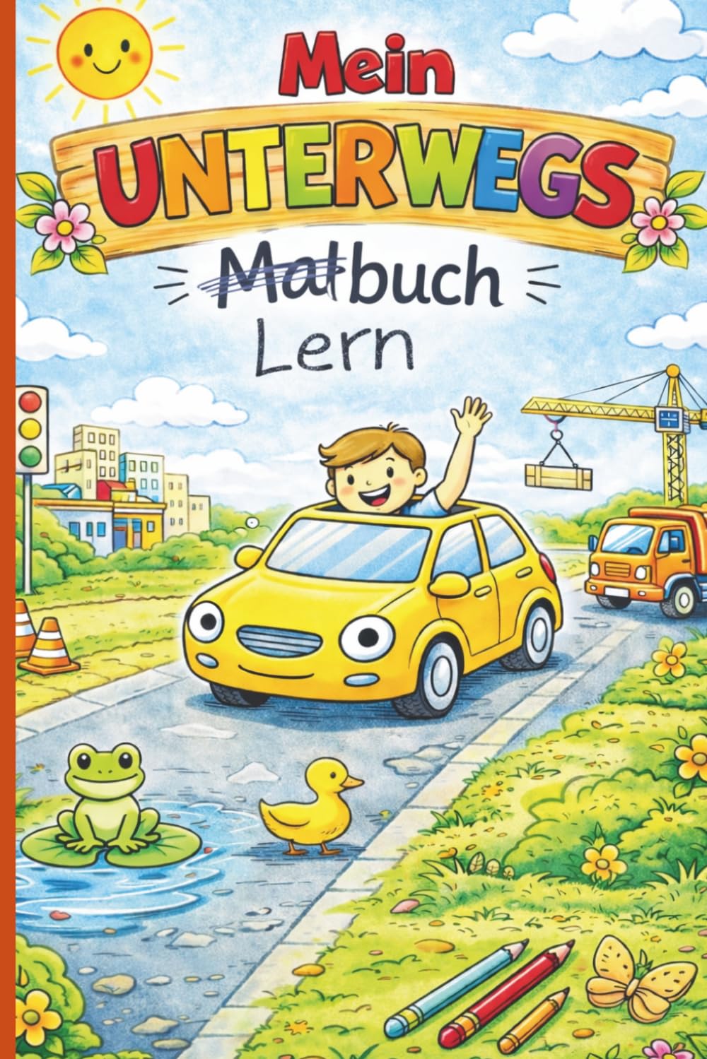 Mein Unterwegs Lern- und Malbuch: Das große Beschäftigungsbuch mit Buchstaben, Zahlen, Suchbildern, Rätseln und Ausmalbildern (Oma Irma Malbücher)