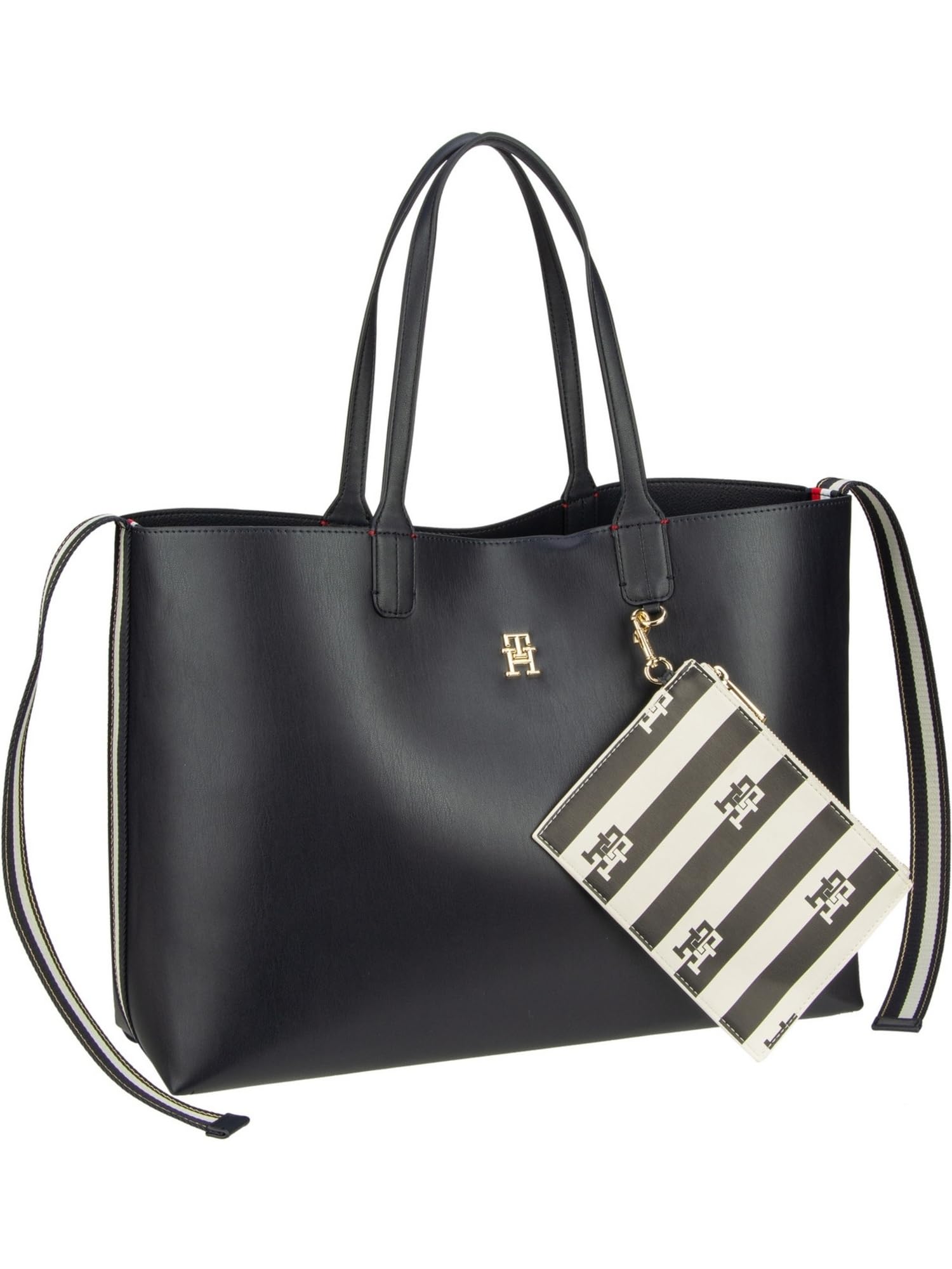 Tommy Hilfiger Iconic Tommy Tote Solid Stripe Space Blue