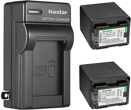Miniatura 7 de Kastar Paquete de 1 batería BP-745 y cargador de pared AC de repuesto para Canon VIXIA HF R60 HFR60, VIXIA HF R62 HFR62, VIXIA HF R70 HFR70, VIXIA