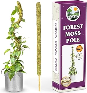 DUSPRO 42 Inch Pack 1 Tall Bendable Moss Pole Plant Support Monstera, Plant Stakes, Monstera Plant Support, Plant Sticks to Hold up Plants, Plant Support/Plant Trellis for Climbing Plants Indoor