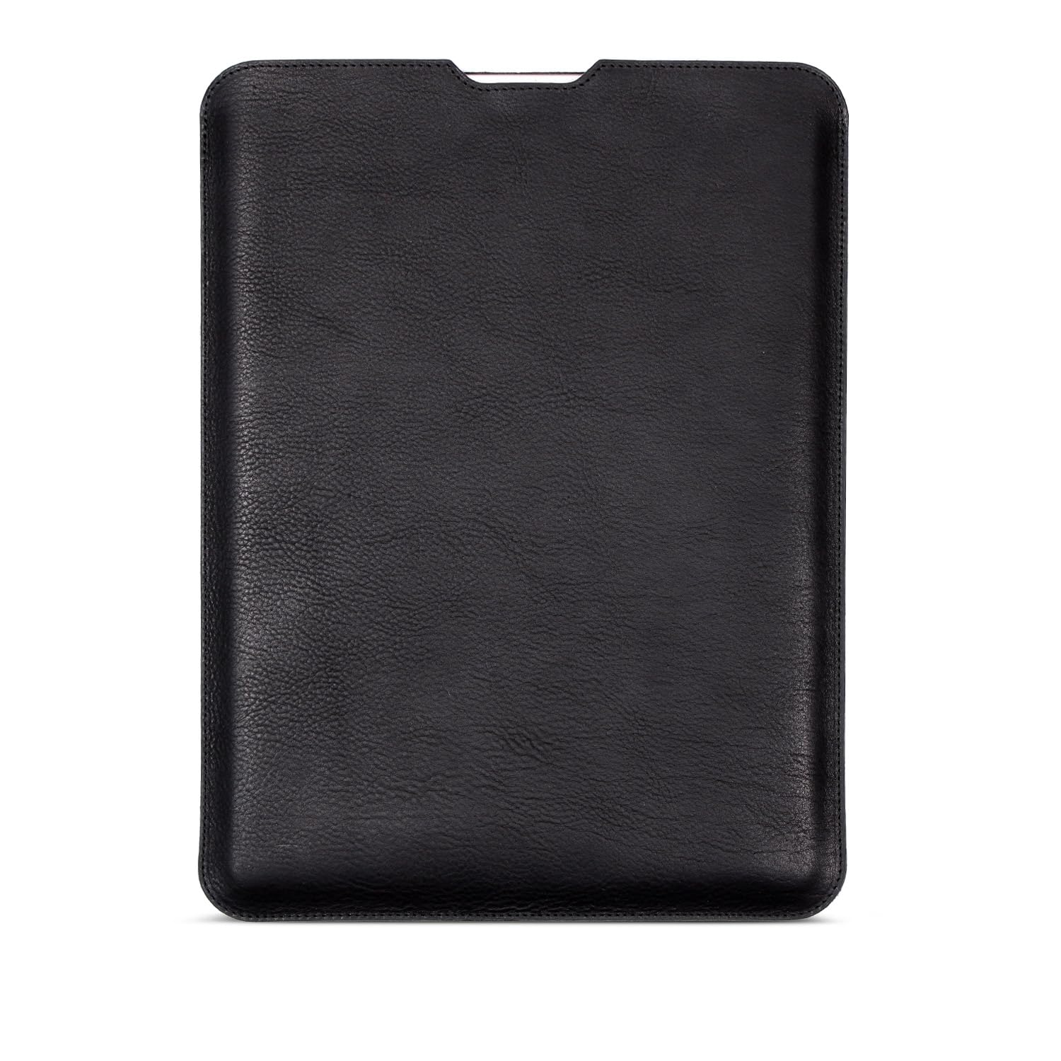 Funda de Piel para MacBook Pro de 14 Pulgadas – Funda Premium de Piel Italiana Vachetta y Fieltro de Lana, Hecha a Mano en Alemania (Black, MacBook Pro 14)