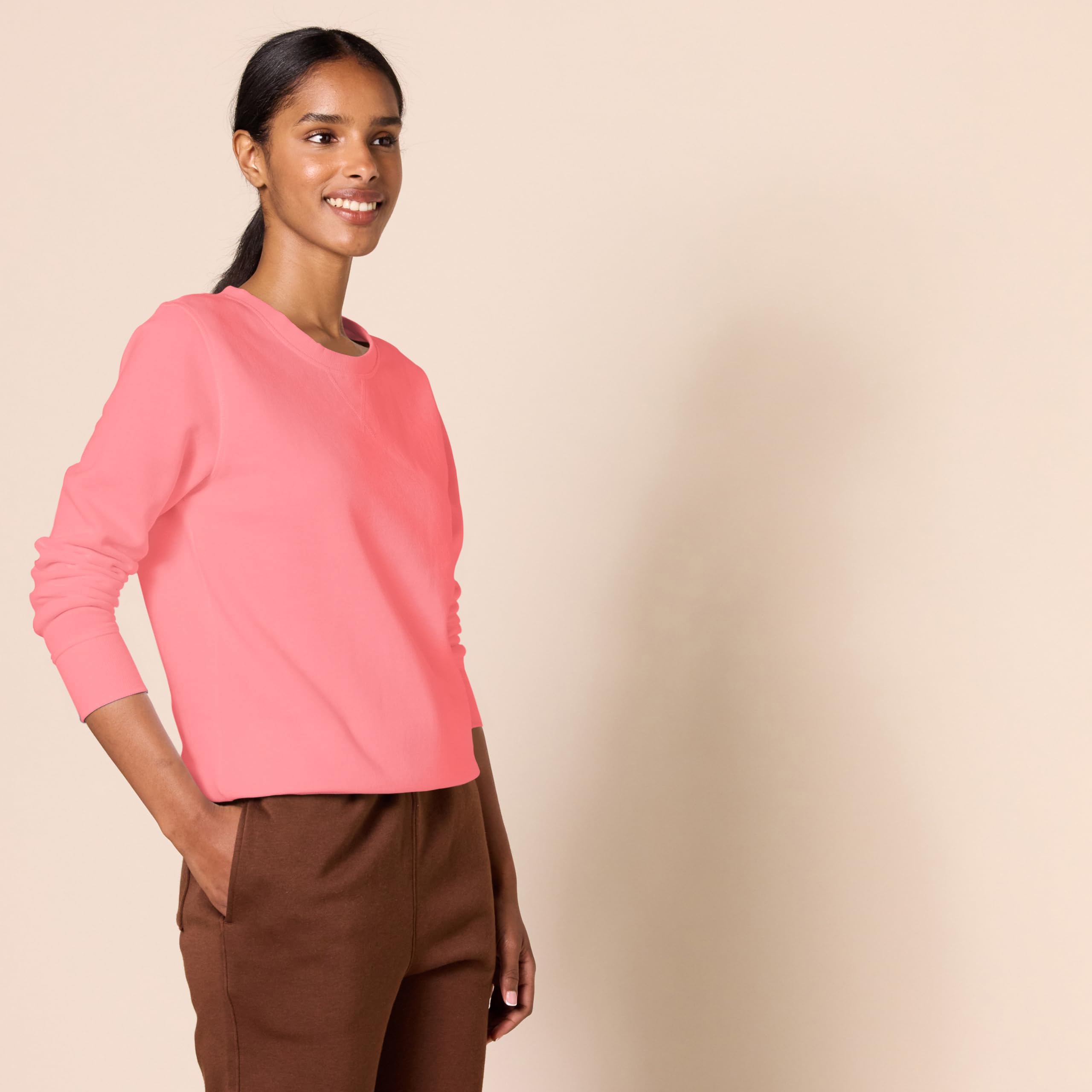 Amazon Essentials Mujer Sudadera con Cuello Redondo de Forro Polar (Disponible en Tallas Grandes) - 3