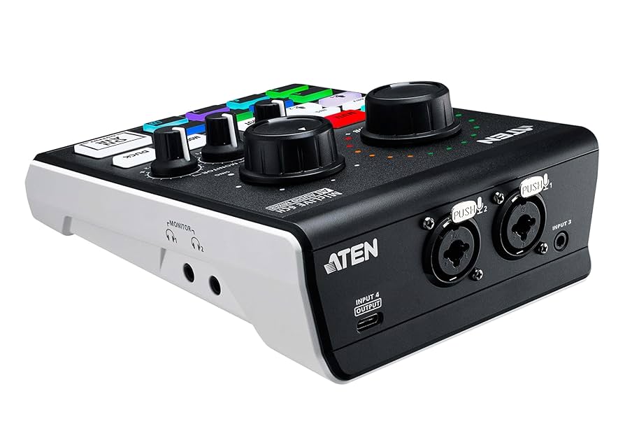 ATEN 卓上USBオーディオミキサー MicLIVE UC8000 【未使用】 Amazon.co.jp: ATEN UC8000 MicLIVE 6-CH ポッドキャスト