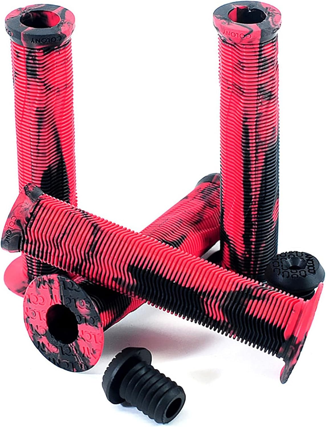 Amazon (BMX グリップ) COLONY Much Room Grips ブラッティブラック COLONY グリップ・バーテープ