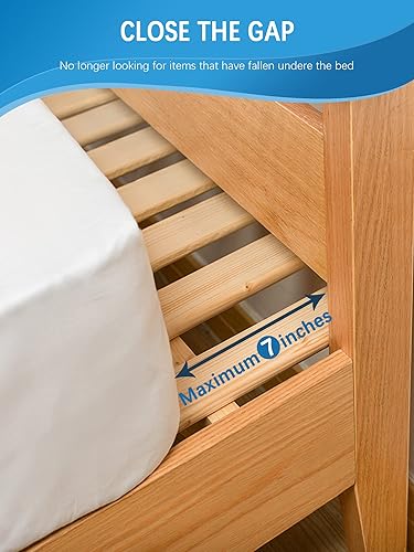 Miniatura 3 de Almohada de cuña de cama tamaño individual para cabecero, relleno de huecos de cama, almohada de cabecero, cuña de colchón para cerrar el espacio