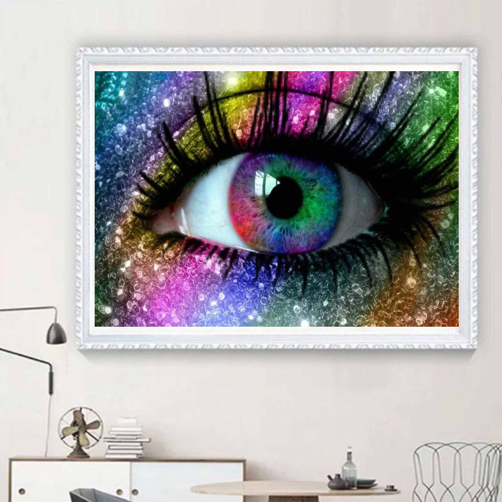 DCIDBEI 30 x 40 cm Rotondo Diamond Painting Adulti Mare e Spiaggia, 5D