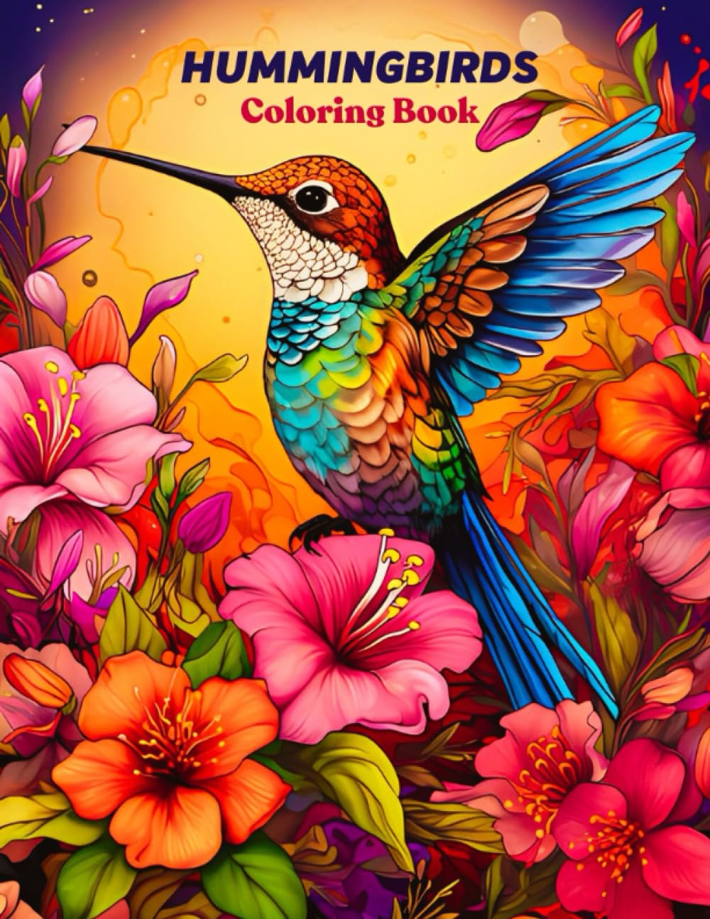 Hummingbirds Coloring Book: Relaxation Coloring Book for Adults