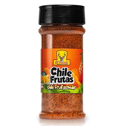 El Venado Chile Frutas 5oz  Condimento de chile mexicano y lima  Eleva tus creaciones culinarias con esta sabrosa fiesta delicia. Ideal para frutas,