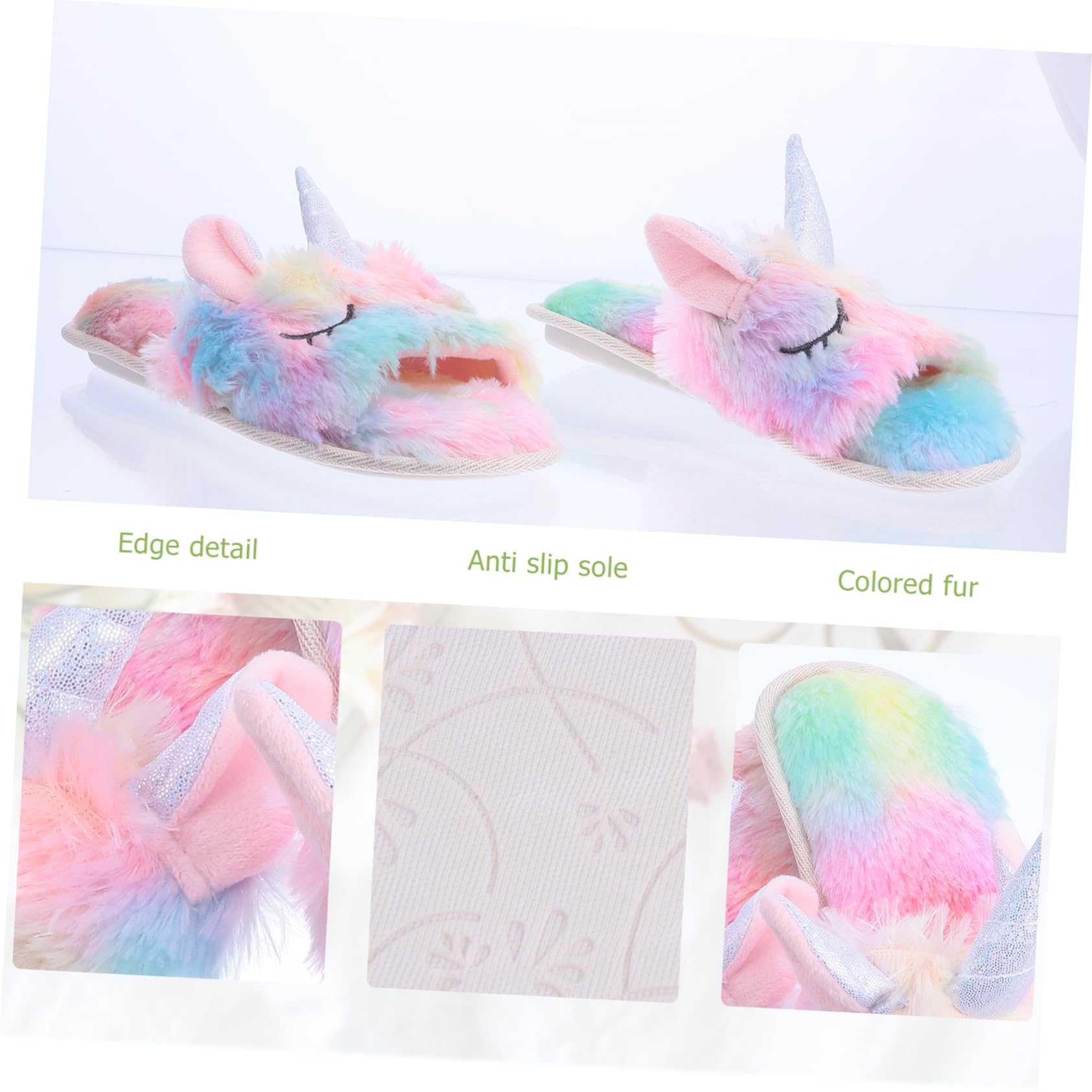 Pantofole Invernali per Donna Forma di Unicorno Calde e Comode Pantofole in Peluche per Casa Antiscivolo