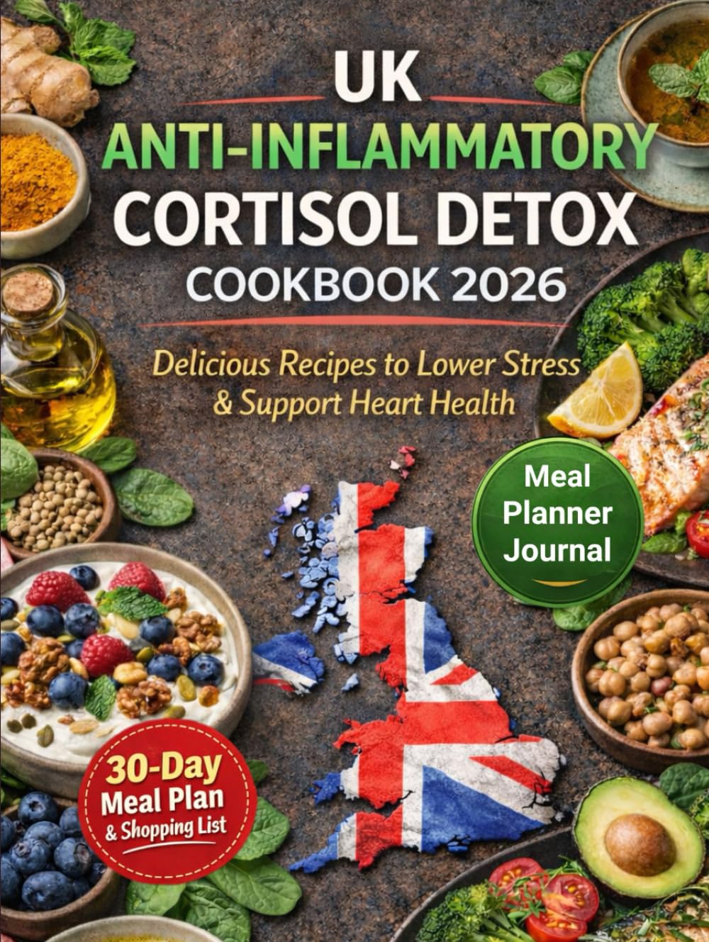 Uk Anti Inflammatory Cortisol Detox Cookbook 2026: Delicious Recipes to Lower Stress & Support Heart Health