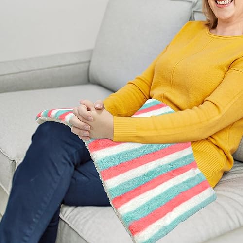 Miniatura 7 de UNOWIX Almohadilla térmica eléctrica XL para aliviar el dolor de espalda, 12 niveles de calor, 8 temporizadores, opción de calor húmedo, bonita