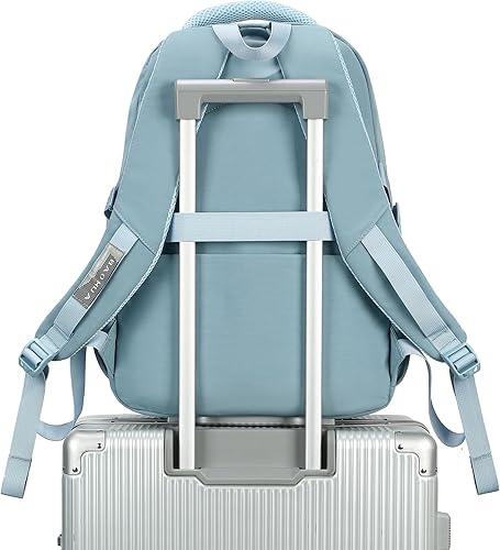 Miniatura 8 de CAMTOP Mochila escolar para laptop universitaria con puerto de carga USB, bolsa de libros para computadora de 15.6 pulgadas para mujeres y niñas,