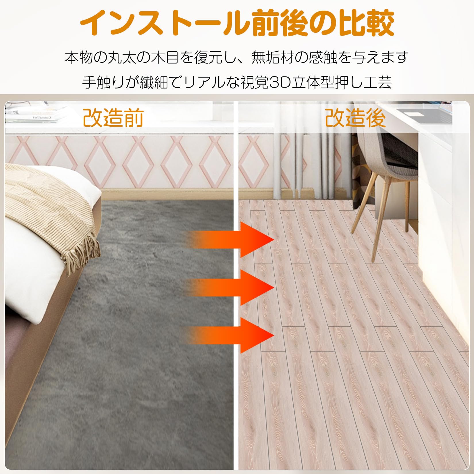 Amazon.co.jp: Oxdigi フロアタイル 木目 13枚セット 約一畳 Amazon.co.jp: Oxdigi フロアタイル 木目 13枚セット 約一畳