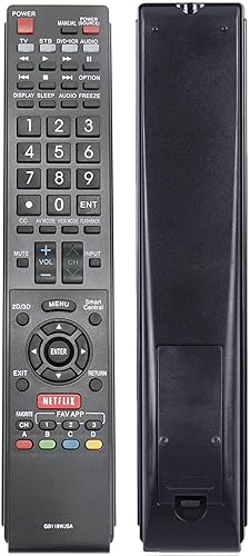 Joven reemplazo Sharp AQUOS mando a distancia GB118WJSA apto para Sharp AQUOS TV GB004WJSA GB005WJSA GA890WJSA GB105WJSA GA935WJSA GA935WJSAE