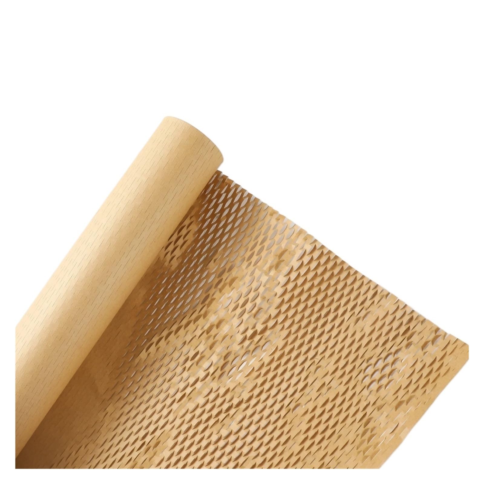Honeycomb Paper Roll 30CMX5M Honeycomb Paper, Shockproof Buffer Packaging, Degradable Protection Kraft Flower(Brown 30CMX5M)
