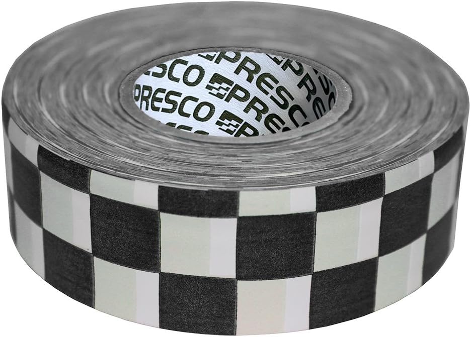Presco Checkerboard Patterned Roll Flagging Tape 13/16 in