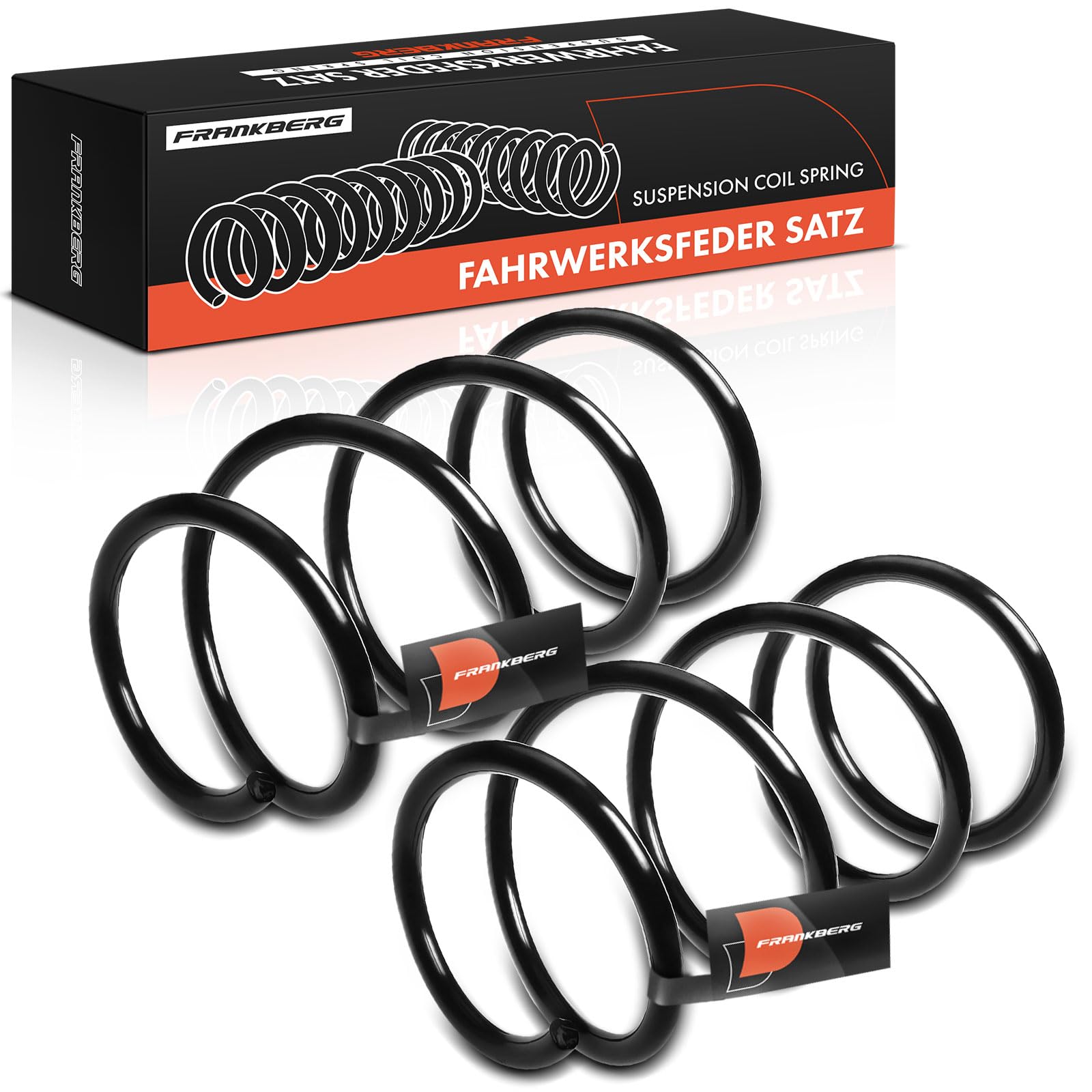Frankberg 2x Muelles de chasis Muelles de suspensión Compatible con Serie 5 E60 525d 530d 535d 540i 545i 2002-2010 Replace# RA4006,31336761327