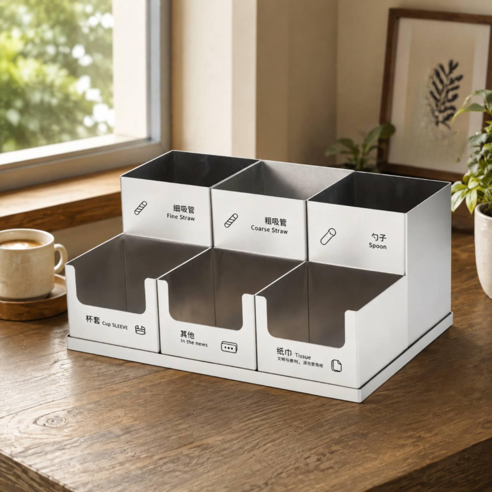 Qianly Organizzatore per Cannucce Ordinato