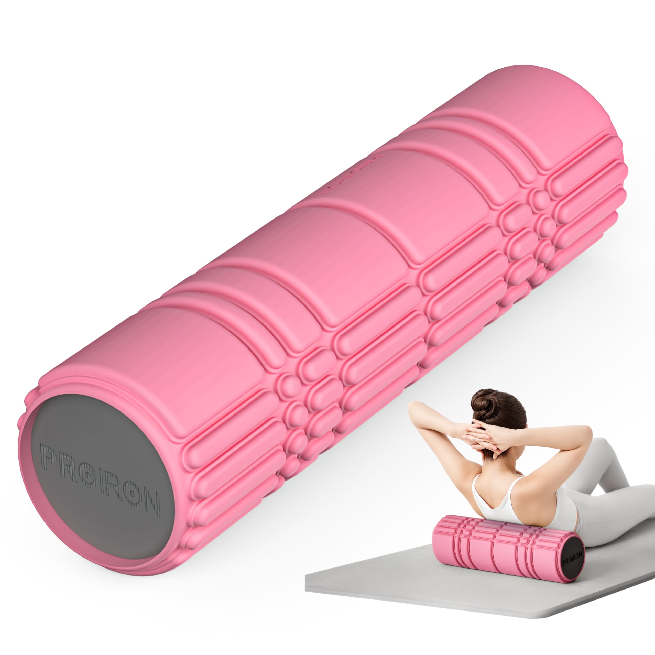 Upgraded Foam Roller (A jelly-like touch), 42 * 13CM Patented Medium Density Deep Tissue Massage Roller Body Roller for Exercise, Yoga & Pilates