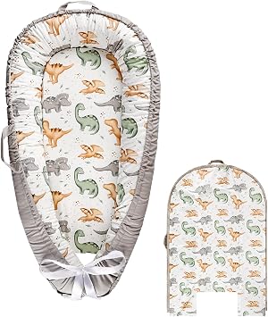 Hooyax Cotton Baby Lounger Cover, Soft Portable Baby Nest Replacement Cover