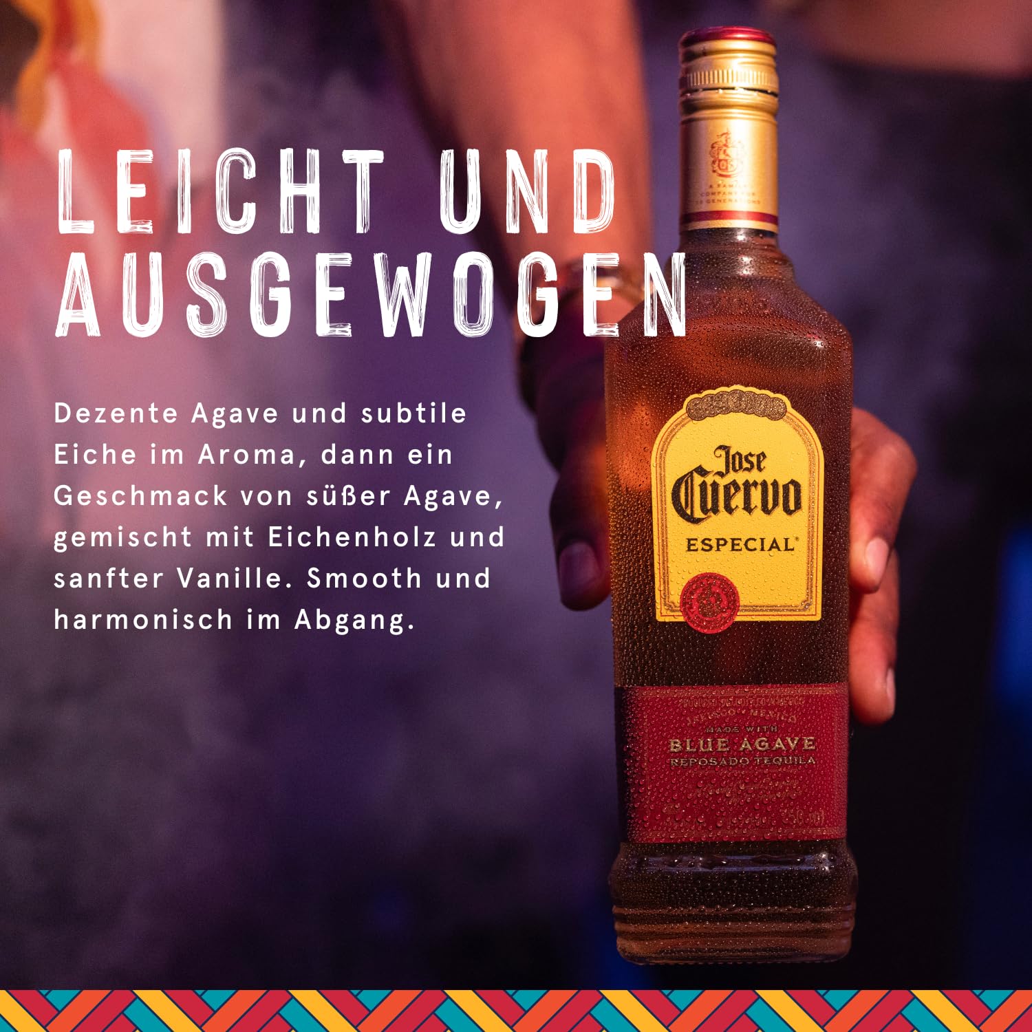 Jose Cuervo Especial Reposado Original Tequila Mexiko (1 x 1,0 l) – mexikanischer Tequila mit 38 % Vol. Alkohol