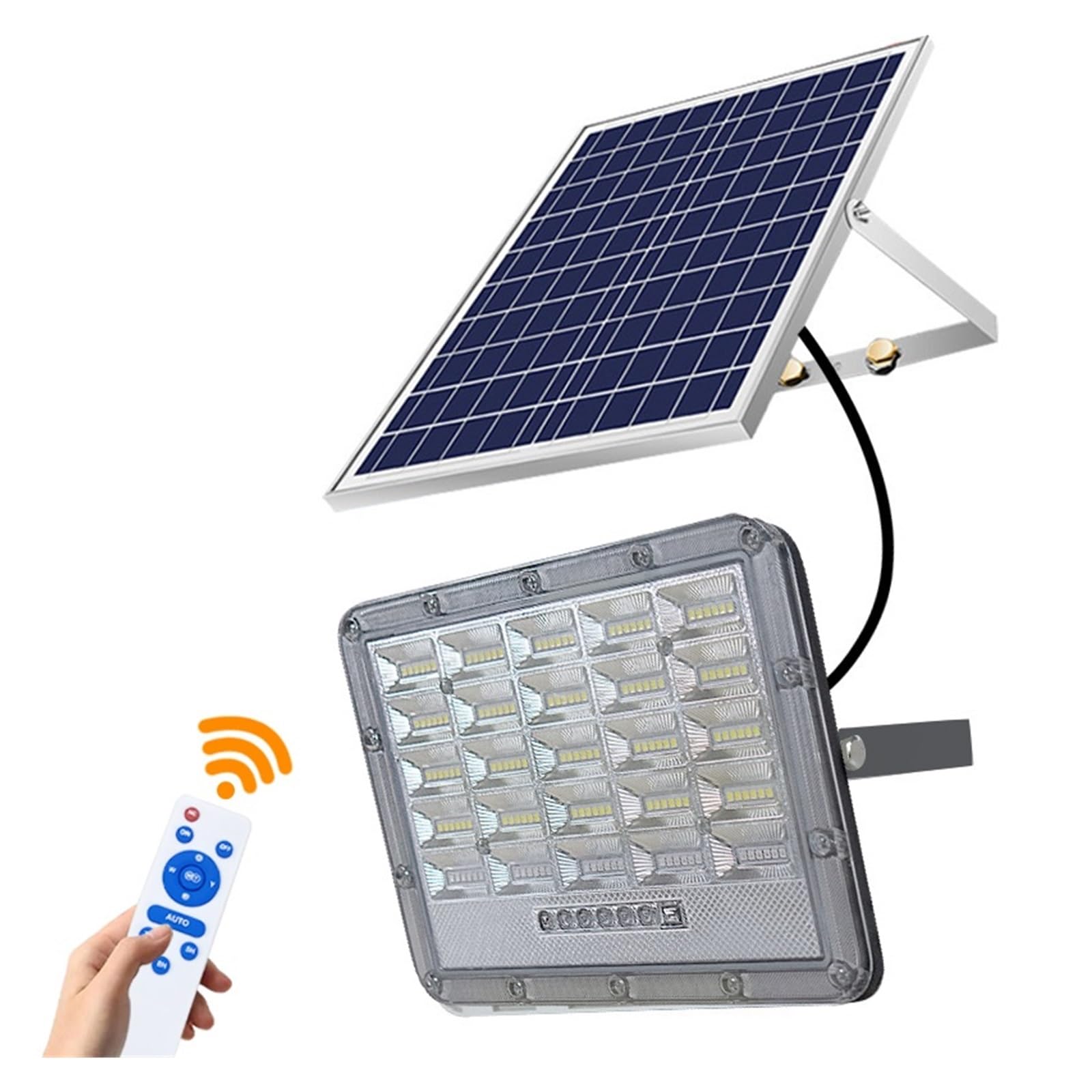LNHHG Solar Flood Light 300W Solar Reflector Spotlights LED Light 5M Cord Outdoor Garden House Remote Control Waterproof Flood Lamp for Garden Driveway Garage Patio