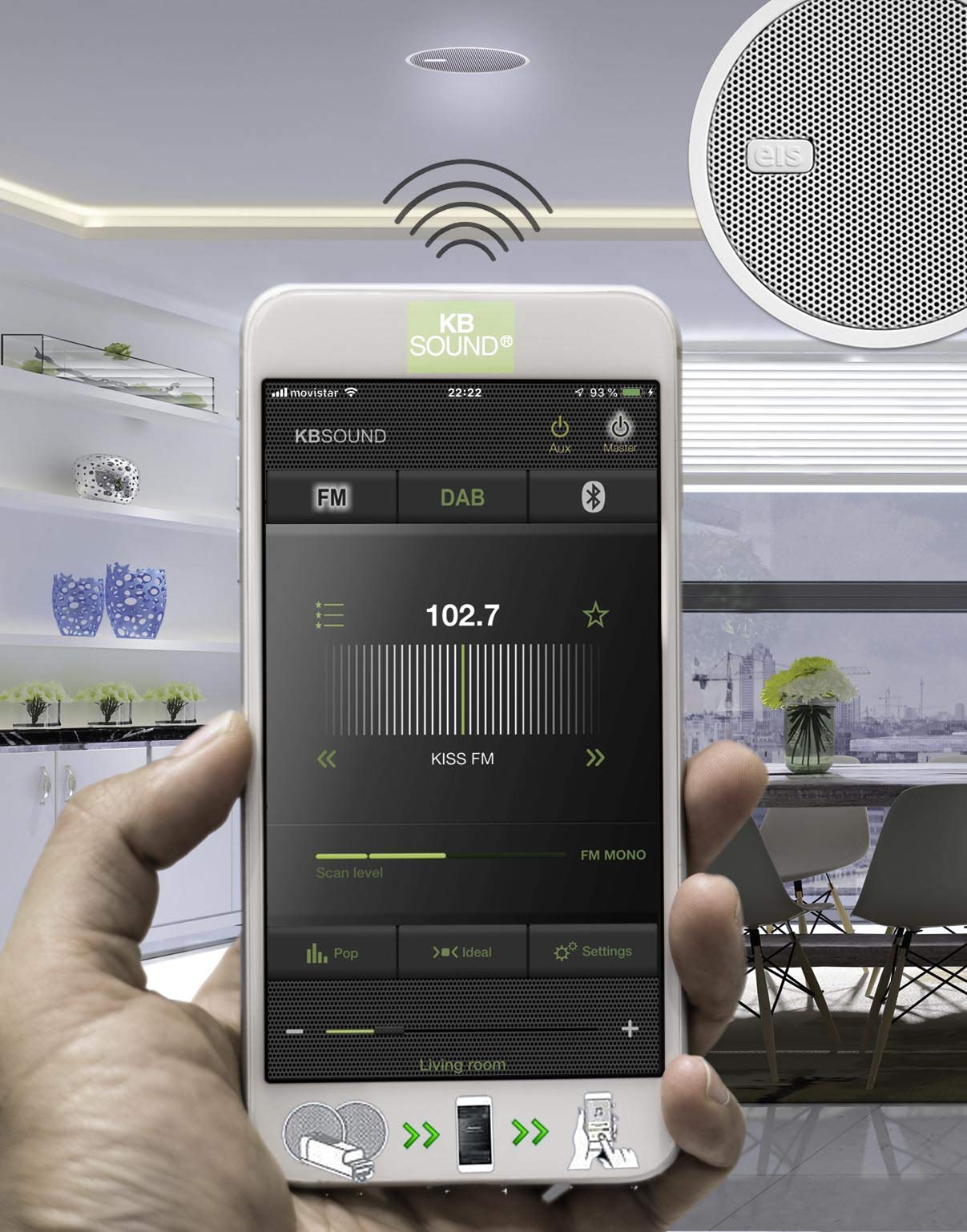 KBSound Star Radio intégrée avec Bluetooth