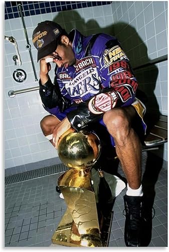 Póster vintage de Kobe Basketball Bryant, póster deportivo de superestrella de los años 90, arte de pared, decoración estética, pósteres de 12 x 18