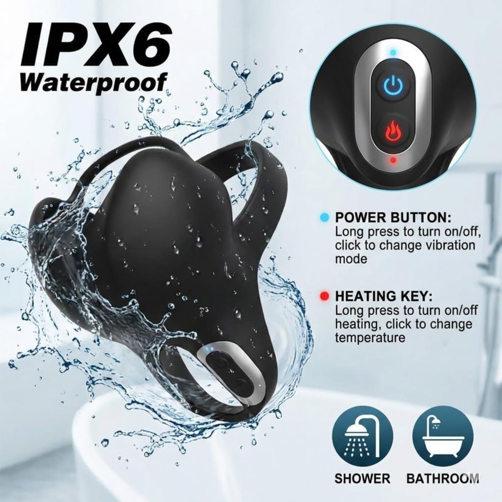 Upgrade Apex Drive Pro for Men, 5-in-1, IPX7, App/Remote Control, Apex Drive Pro, for Men's Daily Vitality & Relaxation (C,App Control) — view 6