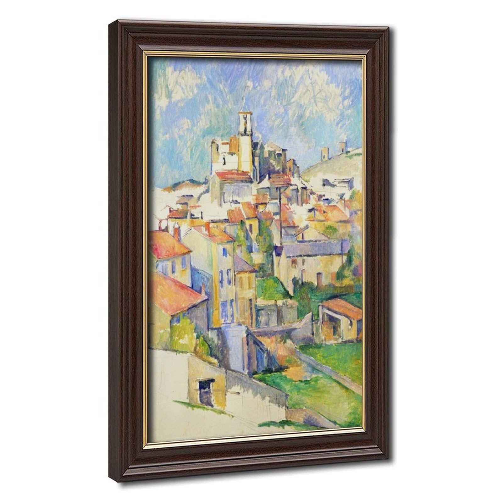 WCYB Gardanne Aix En Provence France by Paul Cezanne Prints Posters Canvas Deco Paintings Wall Art For Office Living Room Hangable Frame 8" L X 12" W