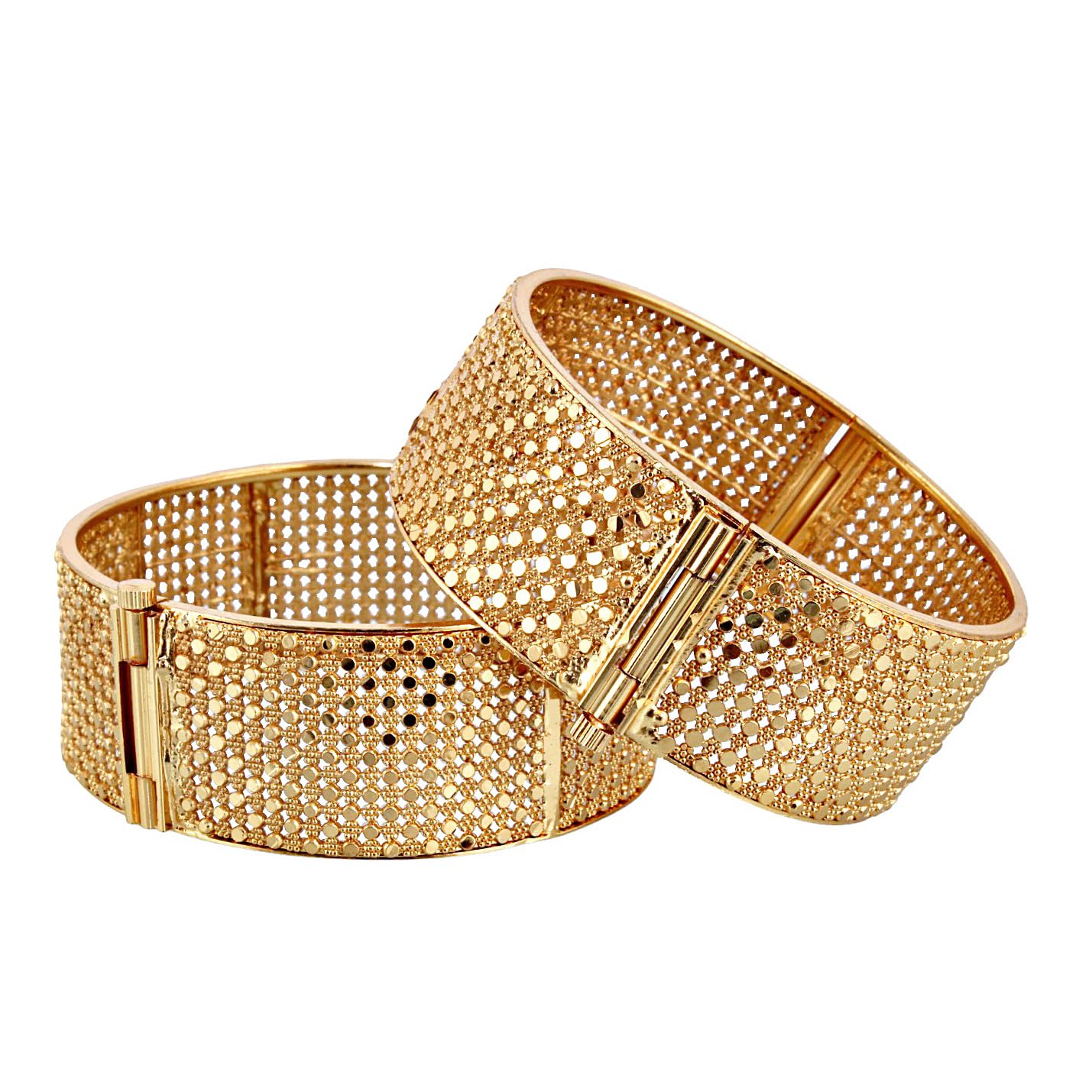 See full amazon price history chart for Lucky Jewellery Gold Plated Designer Golden Color Traditional Ethnic 2 Pcs. Openable Screw Type Wide Bangles Set for Women (657-J1BG-1882-2-210) Lucky Jewellery Gold Plated Designer Golden Color Traditional Ethnic 2 Pcs. Openable Screw Type Wide Bangles Set for Women (657-J1BG-1882-2-210) (B0CWD9GDWP) Amazon Price History, Amazon Price Tracker