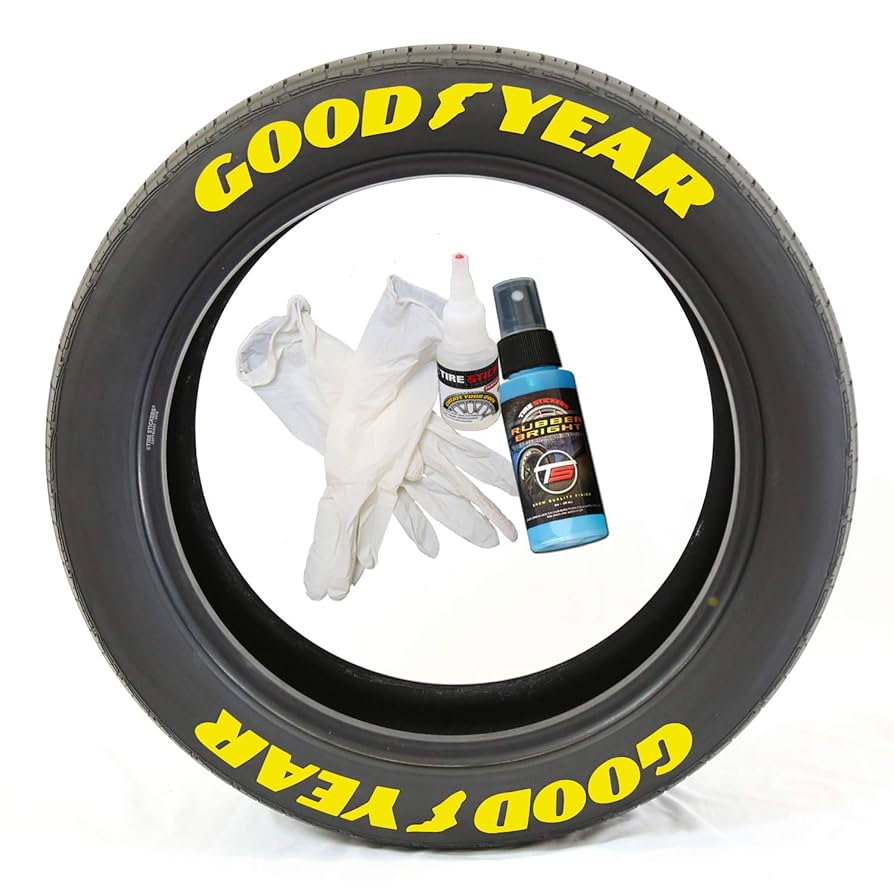 Amazon.com: Tire Stickers Goodyear with Wing Foot - DIY