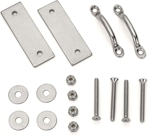 RecPro Marine LHW-LAK, accesorios de sujeción para escalera de lancha o muelle. Kit de accesorios para escaleras de lanchas AL-A3 AL-A4 AL-A5 y