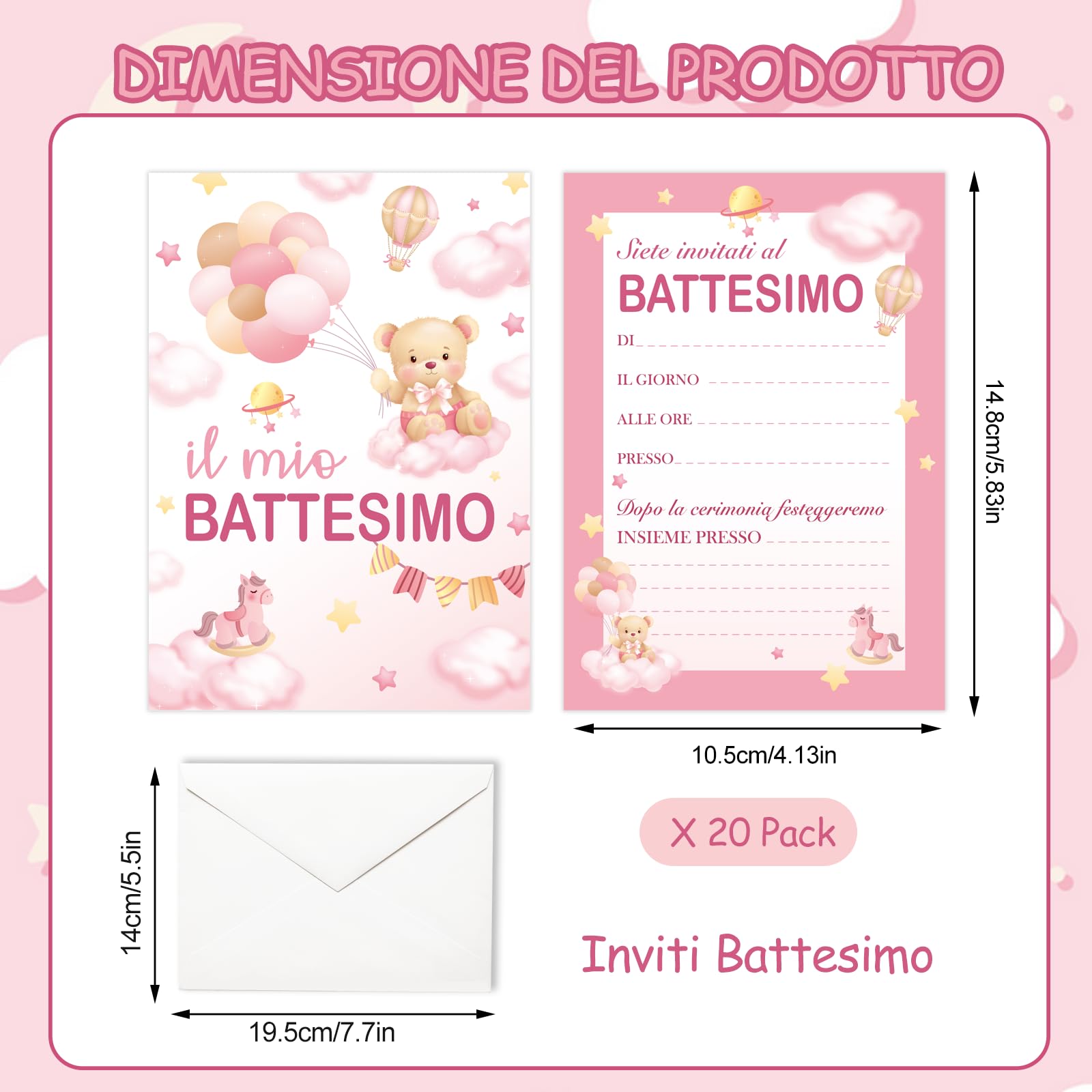 Pacchetto di inviti per baby shower modificabili per vestiti per bambine, set di inviti per baby shower per bambine, invito per lavanderia floreale rosa Boho, 01049 - Italia