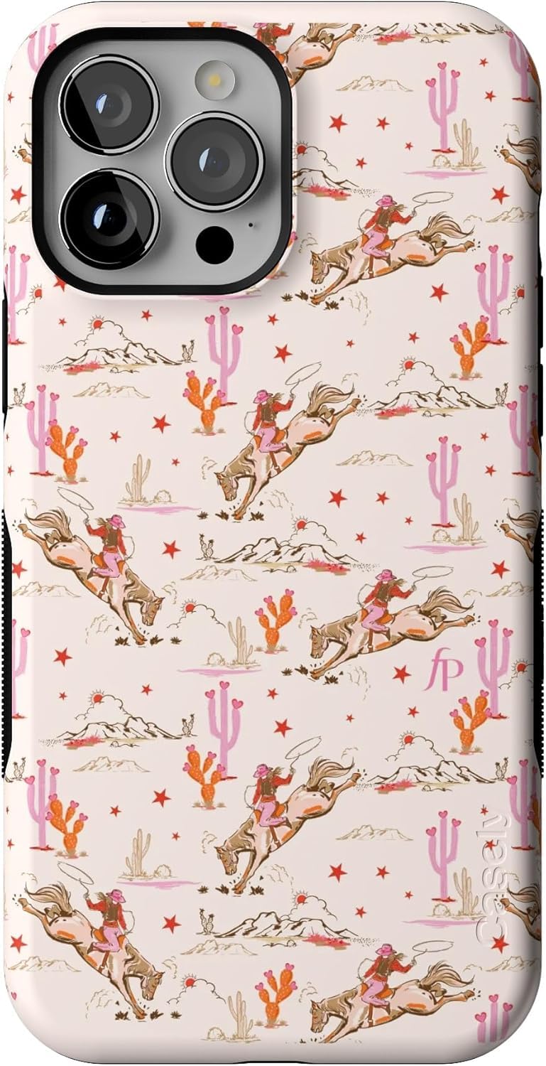 Casely iPhone 13 Pro Max Case | Cowgirl Canyon | FashionPass x Casely | Bold Protective Design | Compatible with MagSafe