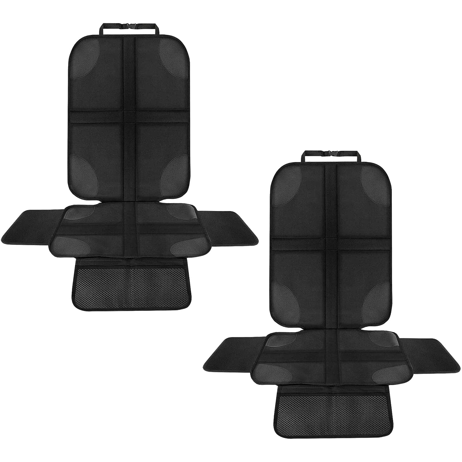 2 Pièce Protection Siege Voiture Enfant et Chien, Housse Antidérapante Universelle avec Poches de Rangement, Protege Siege Auto Facile à Nettoyer, Compatible ISOFIX, Housse Siege Auto Bebe
