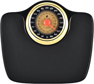 EILISON Mechanical Bathroom Scale,Analog,Large Dial,400lbs Cap,Non-Slip | Easy Read Analog Weight Scale, Large Dial Display in lb/kg, 400lb Capacity, Non-Slip Surface