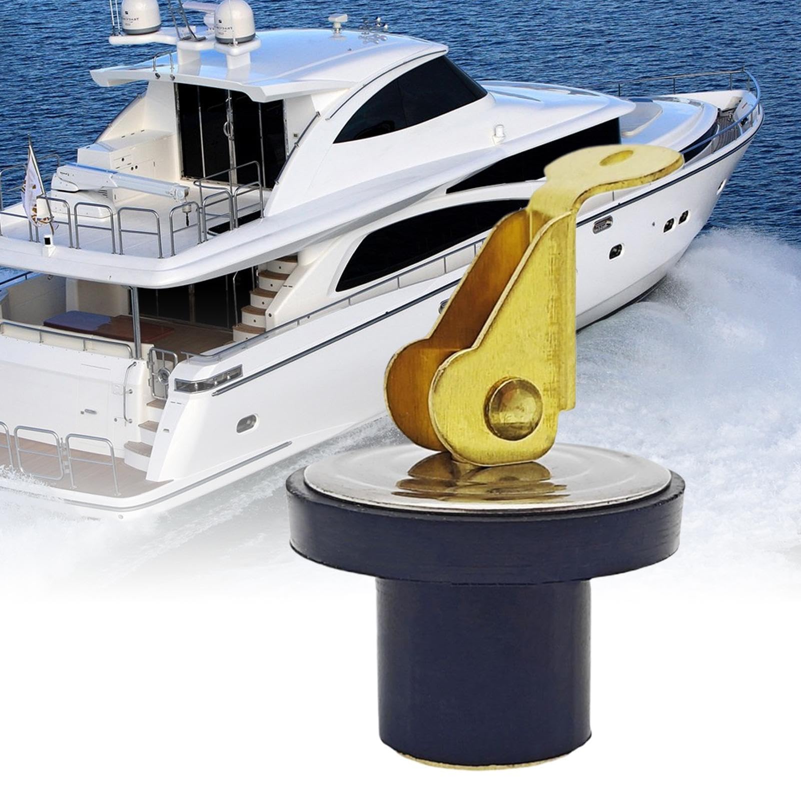 Bouchon de vidange pour bateaux - Fermeture hermétique pour boîte à appâts, drainage multifonction anti-fuite de 16 mm pour kayaks, bateaux, bateaux et systèmes d'appât