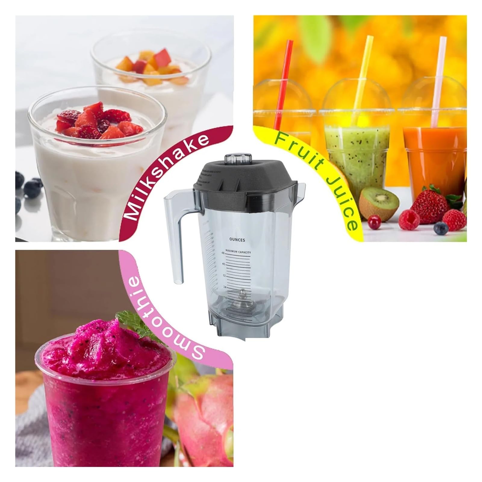 Mezclador PC Pitcher,Compatible Con Vitamix