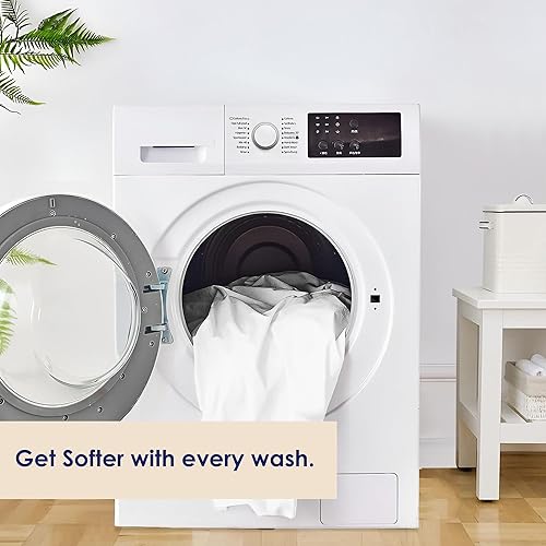 Miniatura 7 de SGI bedding 108 pulgadas de ancho x 108 pulgadas de largo, 1 sábana bajera ajustable tamaño King de Alaska, 100% algodón egipcio, 1000 hilos, se