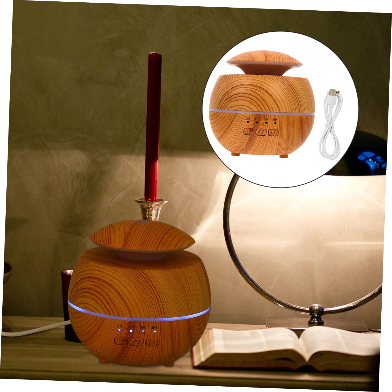 ABOOFAN Diffuseur Dhuiles Essentielles Avec Lumière Led Humidificateur 120 Ml Idéal Pour Salon Salle De Yoga Hôtel - Sommeil