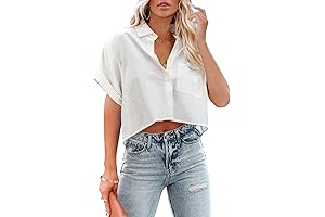 Chic White Crop Top for a Fresh and Feminine Look