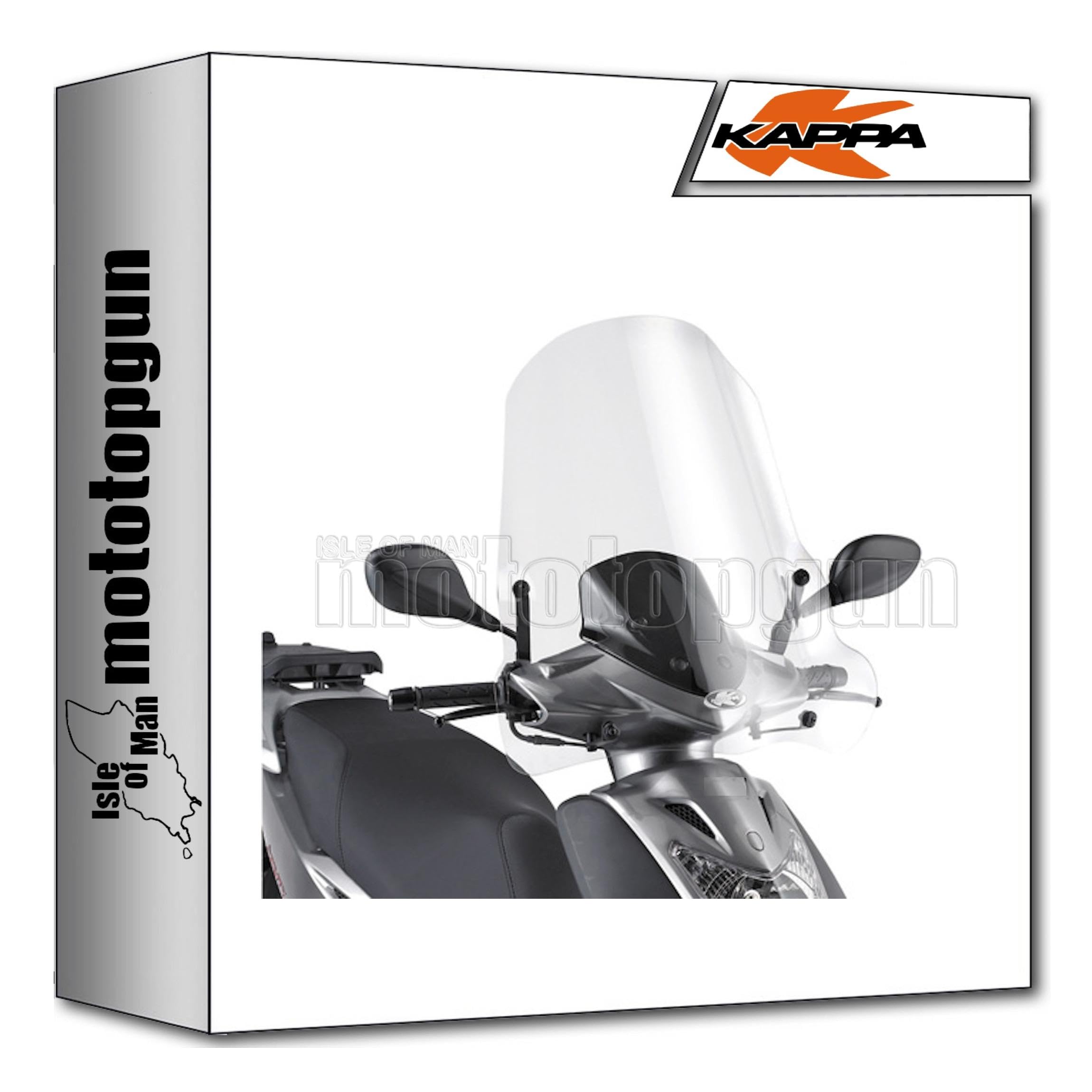 kappa 440ak + a440ak wind-screen compatible with kymco agility 150 200 r16 2008 2009 2010 2011 2012 2013 mototopgun