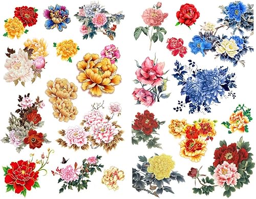 Seasonstorm Flores de peonía roja Kawaii estética feliz planificador diario diario papelería Scrapbooking pegatinas viaje arte suministros