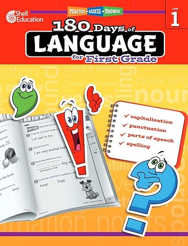 180 Days of Language for First Grade – Build Grammar Skills and Boost Reading Comprehension Skills with this 1st Grade Workbook (180 Days of Practice)